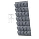 thumbnail image 4 of Organizador para colgar en la puerta, organizador para guardar joyas y zapatos, ideal para armario. Borde gris, 4 of 9