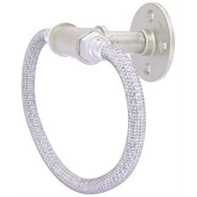 Pipeline Collection Towel Ring with Stainless Steel Braided Ring - P-500-RG-SN