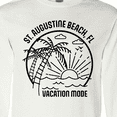 thumbnail image 4 of Inktastic Summer Vacation Mode St. Augustine Beach Florida Long Sleeve T-Shirt, 4 of 5