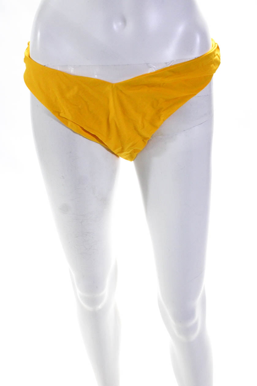 WeWoreWhat Womens Delilah Bikini Bottoms Saffron Size L - Walmart.com