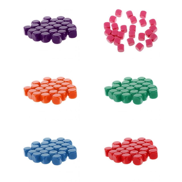 Dados En Blanco Sunnimix De Borde Redondo 125x D6 Regalo De Dados De Juego RPG De Seis Lados