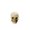A004- Clear (Shaved Head Skull), variant on Spooky Halloween Decorations Resin Mini Cauldron Figurine, Indoor Small Halloween Decor for Home Desk Shelf Office, 1 Piece