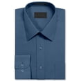thumbnail image 2 of Men's Long Sleeve Regular Fit Button up Pocket Solid Standard Cuff Dress Shirt, 2 of 2