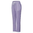 thumbnail image 3 of Linen Cropped Pants for Women Side-Buttoned Closure Joggers Side Slit Pants Capris Pants Muslin Pants Soft Comfy Long Lounge Pants Straight Leg Office Dress Work Slacks High Waisted Drawstring, 3 of 6