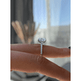 thumbnail image 3 of ESTE ORIGIN 5 Ctw Radiant Cut Moissanite Pavé Hidden Halo Ring in 10K White Gold for Women, 3 of 8