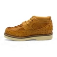 thumbnail image 2 of The Western Shops Mens Embossed Crocodile Ostrich Print Leather Lace Up Shoe, 2 of 6