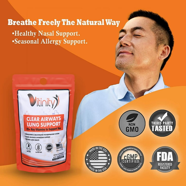 Lung Cleanse Support Supplement - Respiratory Supplements to Quit & Stop  Smoking Aids - Herbal Detox for Lungs & Bronchial Health - Smokers Cleanser