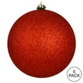 thumbnail image 3 of Vickerman 4" Bittersweet Glitter Ball Ornament, 6 per Bag, 3 of 7