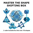 thumbnail image 4 of Caja de cambios con forma de Shashibo de Fidget Cube con 36 imanes, color azul, 4 of 7