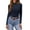 Blue-Violet, variant on Women's Mock Turtleneck Long Sleeve Shirts Ribbed Knit Lightweight Pullover Sweater Stretch Fitted Thermal Top Black M