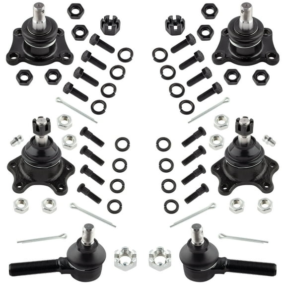 BOXI (Set of 6) Front Outer Tie Rod End   Ball Joints fit for Toyota 4Runner 1989-1995 4WD / for Toyota Pickup 1986-1995 4WD / for Toyota T100 1993-1998 4WD / Replaces K9519 K9482 ES2376