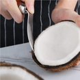 thumbnail image 4 of Inteprter Abridor de coco de 2 piezas, removedor de carne, herramienta de excavación de acero inoxidable, rebanador lavable con mango de madera, raspador, Cocina y Comedor Inteprter HA036253-00, 4 of 6