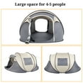 thumbnail image 3 of Riwcyla 4 Person Instant Pop Up Camping Tent Easy Setup with Ventilated Doors Windows for Outdoor Beach Backyard, 3 of 8