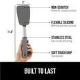 thumbnail image 5 of GORILLA GRIP Patented Silicone Spatula, Nonstick Heat Resistant BPA-Free Non Scratch, 11.6 in, Gray, 5 of 9