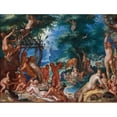 thumbnail image 2 of Joachim Wtewael 18x15 Gold Ornate Wood Frame and Double Matted Museum Art Print Titled - The Golden Age (1605), 2 of 4