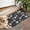 Bat Silhouette Halloween, variant on Black and White Halloween Doodle Pattern Door Rugs,Washable Non Slip Door Mats Indoor,Decorative Door Mats,Entry Mat Indoor for Entrance,Bedroom,Kitchen,Bathroom,17"x30"