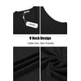 thumbnail image 5 of COOFANDY Men's Sweater Vest V Neck Slim Fit Cable Knitted Sleeveless Pullover Sweater, 5 of 5