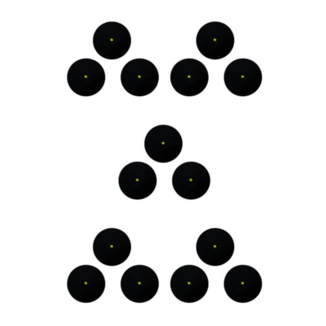 Ruiboury Black Environmentally Friendly And Safe - Blue Dot Training Squash Balls And Multiple Models Are Single yellow dot 5Set