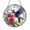 Acrylic 3.5 Inch, variant on Hummingbird Lilac Floral Suncatcher, Window Hanging with Light Reflective Color Effects and Elegant Nature Theme