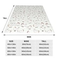thumbnail image 3 of Salouo Funny Chicken Print Bed Blankets,Flannel Blanket Comfortable Air Conditioning Blanket Lightweight Blanket for Sofa Bed Travel & Couch -60"x50", 3 of 8