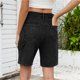 thumbnail image 2 of Mujeres hasta la rodilla Jorts holgados con bolsillos Cargo Shorts de talle alto Jean Shorts Y2k Streetwear Moda, 2 of 7