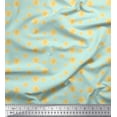 thumbnail image 1 of Soimoi Silk Fabric Lemon Slice Shirting Printed Craft Fabric by The Yard 42 Inch Wide, 1 of 1