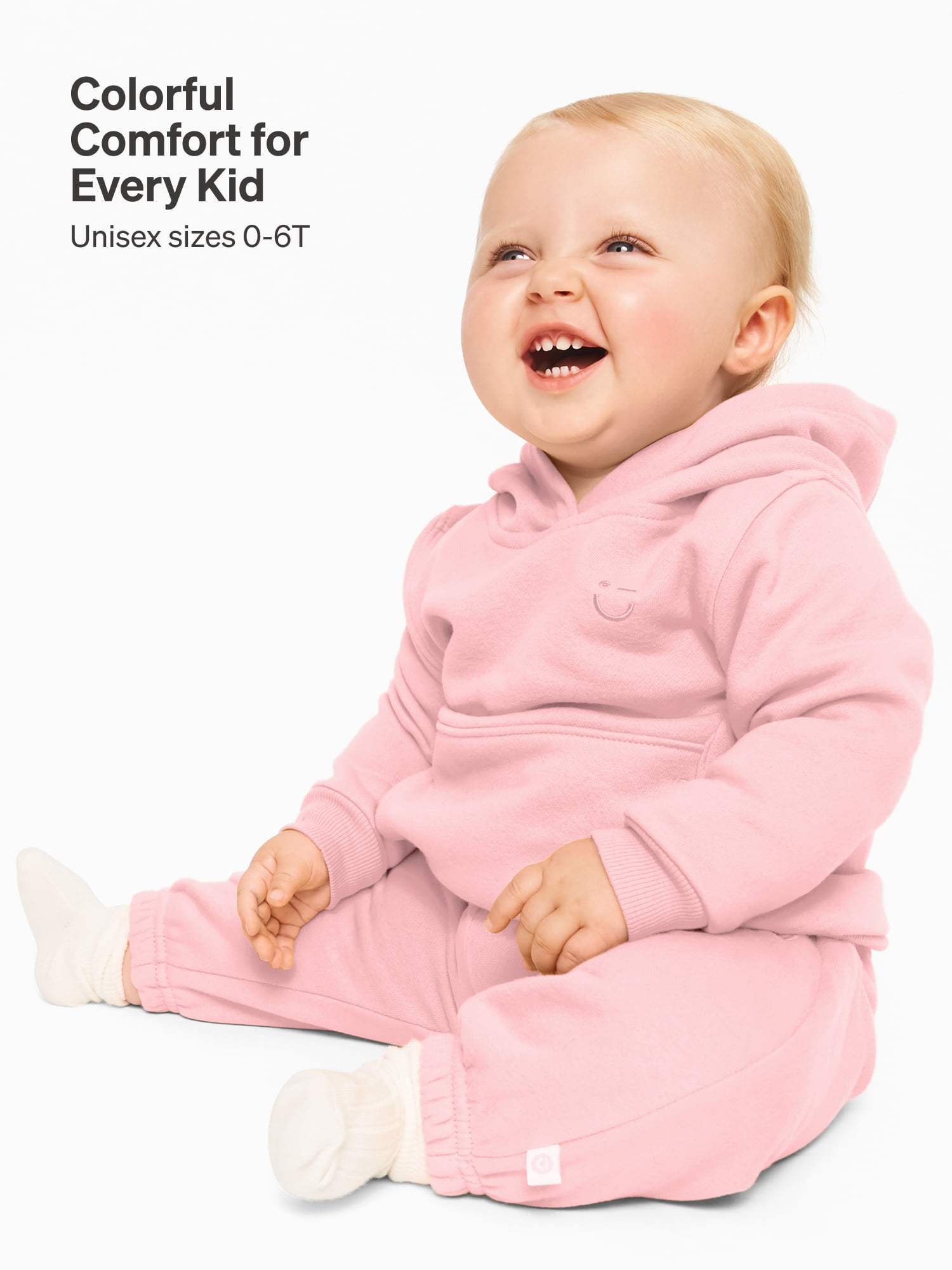 Color Mix by Garanimals Baby & Toddler Fleece Sweatpants, Sizes 0–6T