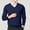 Navy, variant on Alkepwun Men's Classic Long Sleeve Basic Knitwear Pullover Regular Fall Winter Soft Sweaters Casual Loose Fit V-Neck Sweater