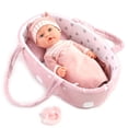 thumbnail image 2 of Enjoyin 12'' Baby Doll Playset with Washable Doll Accessories Includes Carrier Bassinet Bed, Pacifier, Blanket, and Pillow, First Baby Dolls for Toddlers 36 Months and Up, 2 of 5