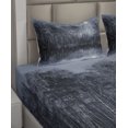thumbnail image 2 of Ambesonne Nature Fitted & Top Sheet Set with Shams, Night Woodland by the Lake, Purpleblue and Black, 2 of 4