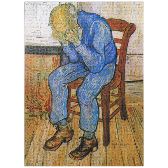 MyPuzzle - Vincent Van Goghs At Eternitys Gate 1890 - Premium 1000 Piece Jigsaw Puzzle for Adults