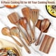 thumbnail image 5 of Teak Wooden Cooking Utensils Set 9-Piece with Utensil Holder, Heat-Resistant Spatulas & Spoon Rest for Kitchen, 5 of 5