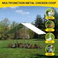 thumbnail image 3 of Eastvita Large Walk - in Metal Chicken Coop with Cover (98' x 65' x 65') without Ribs, 3 of 7