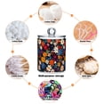 thumbnail image 6 of Yayeee 2 Pack Qtip Holder Bathroom Cotton Swab Canister with Lid Clear Dispenser Set, Bright Colorful Flowers Pattern, 6 of 6