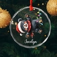 thumbnail image 3 of Personalized Black Bear Glass Christmas Ornament 2025, Cute Bears Xmas Ornaments Gift, Custom Name Black Bear Glass Ornament Gift for Men Women Son Daughter, Animal Lover Ornaments Christmas, 3 of 6