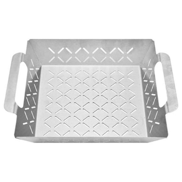 Plateau de Cuisson en Acier Inoxydable BBQ Barbecue Plaque Anti-Fuite Filet Panier Outils de Barbecue