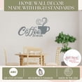 thumbnail image 3 of Matte Vinyl Wall Decal Sayings for Kitchen Wall Décor - Coffee Break Kitchen Wall Stickers Quote Decals for Wall - Die-Cut Vinyl Wall Art 30x18- Inch Storm Gray, 3 of 3