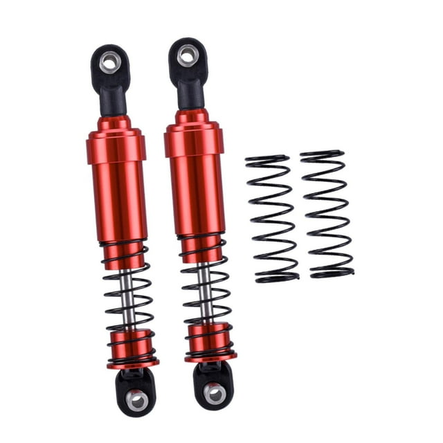 Maoww 2 Pieces 1:10 RC Car Shock Spare Parts Accessory Absorber for RC Car Crawler red 9.5cm