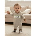 thumbnail image 6 of BemeyourBBs Boy Thanksgiving Stripe Romper Turkey Embroidery Long Sleeve Jumpsuit, 6 of 9