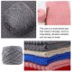thumbnail image 5 of Bola de hilo de tejer hilos suaves de varios hilos bufanda cárdigan hilo tejido a mano suministros tejidos, gris claro Inevent HA008920-08, 5 of 7