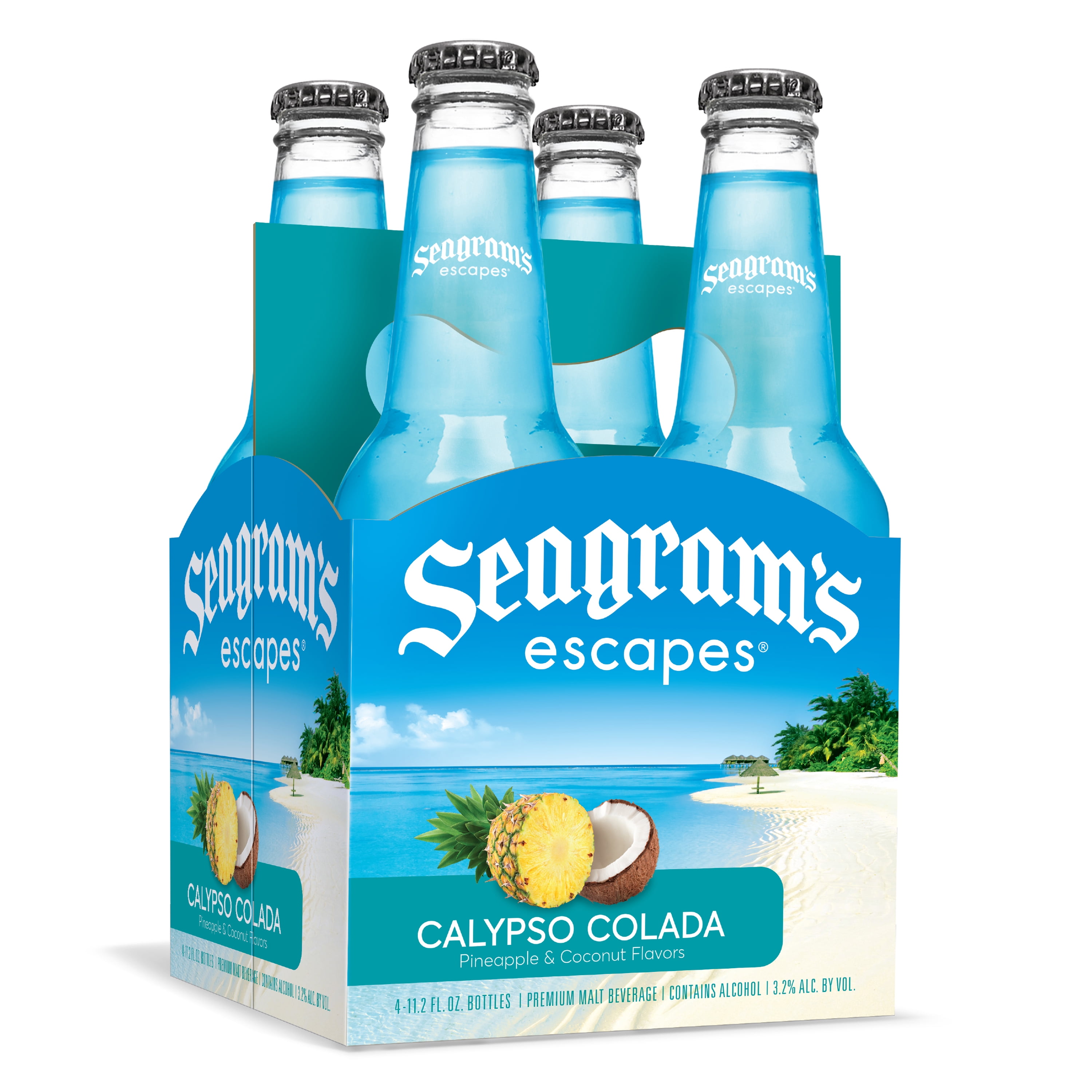 Seagram's Escapes Calypso Colada Malt Beverage, 4 Count,  Fl Oz Bottles  – Walmart Inventory Checker – BrickSeek