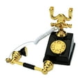 thumbnail image 1 of Youkk Vintage Miniature Phone Model Retro Style And Exquisite Craft Non-deforming Retro Rotary Telephone B-black, 1 of 6