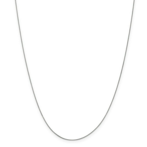 14k White Gold 0.50mm Box Chain