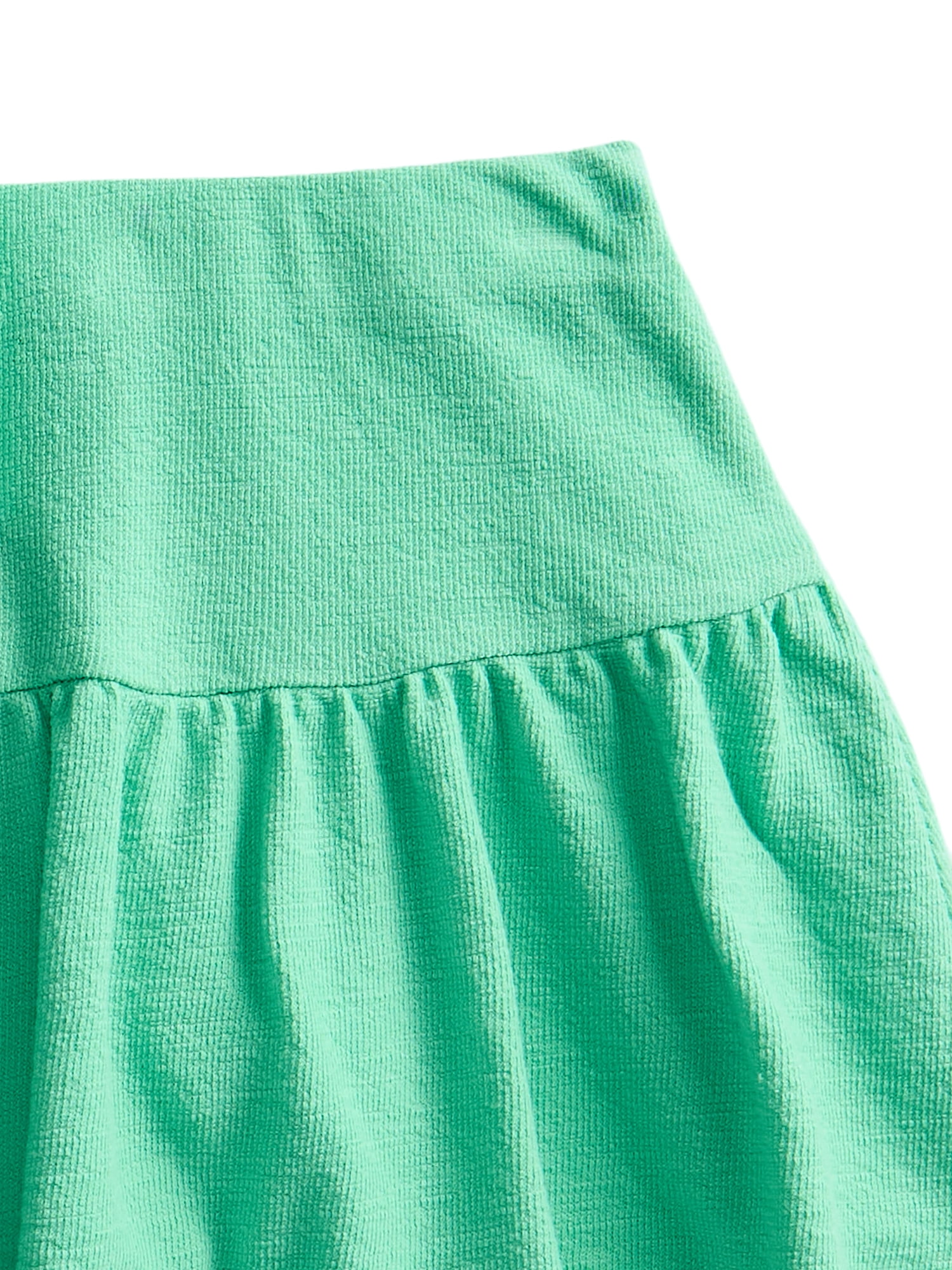 Wonder Nation Girls Ruffle Tee and Scooter Skirt Outfit Set, 2-Piece, Sizes 4-10