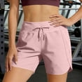 thumbnail image 6 of Dagugfen Womens Athletic Shorts Drawstring Elastic Waisted Lightweight Outdoor Running Workout Short, 6 of 8