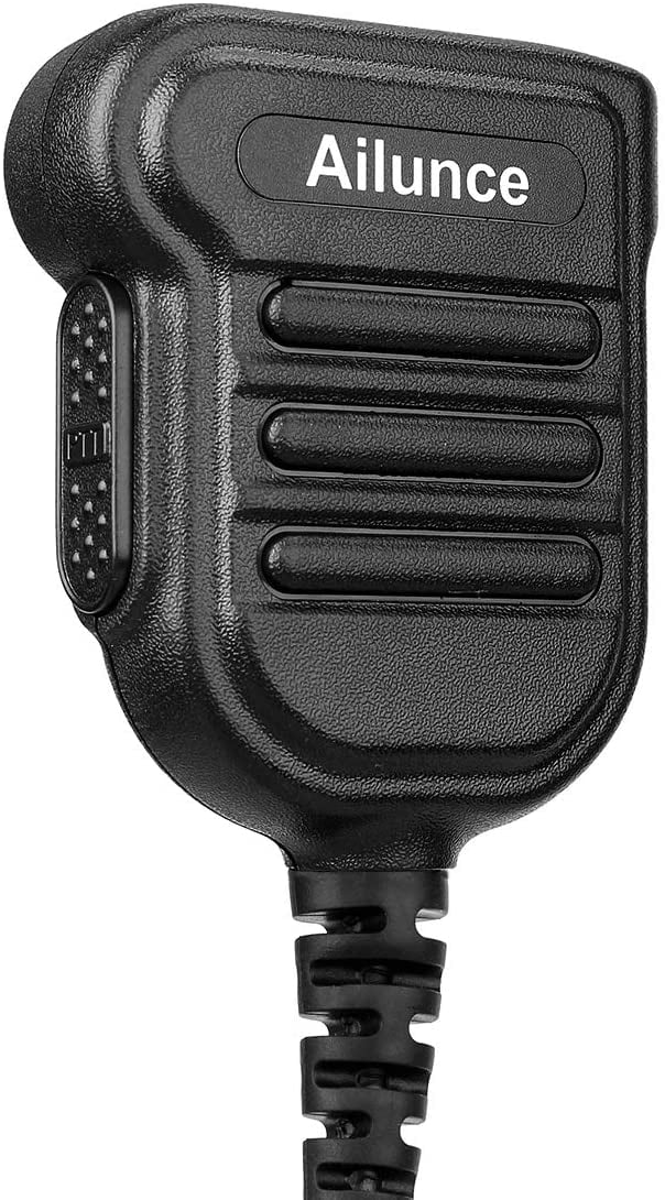 Ailunce HD1 Shoulder Speaker Mic IP67 Waterproof Walkie Talkies Speaker Microphone for Retevis RT29 RT47 RT48 RT82 RT87 Two Way Radios 1 Pack 