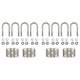 thumbnail image 2 of (2) Trailer Axle 2-3/8" Round U-Bolt Kits for Boat Camper Utility Trailers, 2 of 6