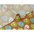 thumbnail image 5 of oneOone Velvet Rust Brown Fabric Skull Sewing Craft Projects Fabric Prints By Yard 58 Inch Wide, 5 of 5