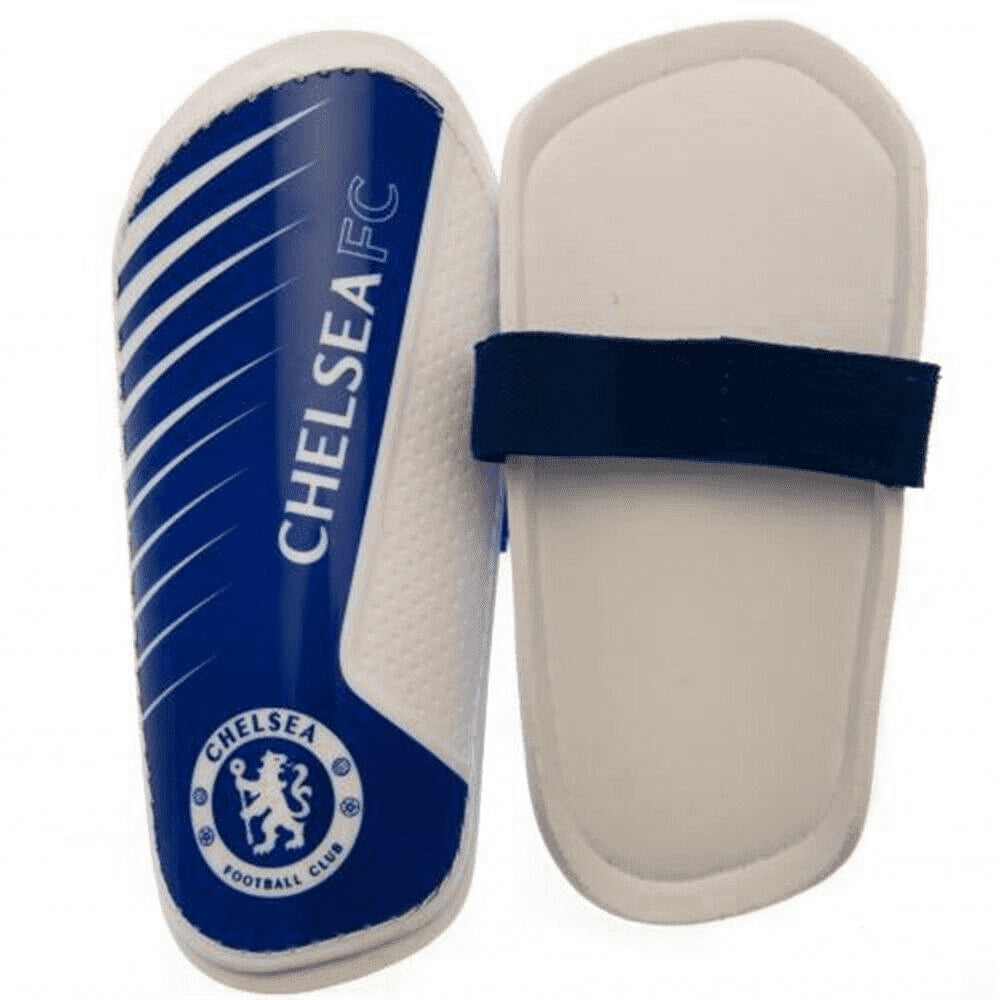 Youths Chelsea FC Slip In Football Shin Guards Official Merchandise Team 