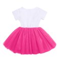 thumbnail image 3 of IBTOM CASTLE Toddler Baby Girls Princess Shiny Sequin Bow Tutu Dress with Headband 3rd Birthday Outfits Cake Smash Party Clothes Set 3 Years Hot Pink, 3 of 8